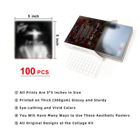 A ART·ZONE 5x5-inch posters preserve complete album covers without cutting
