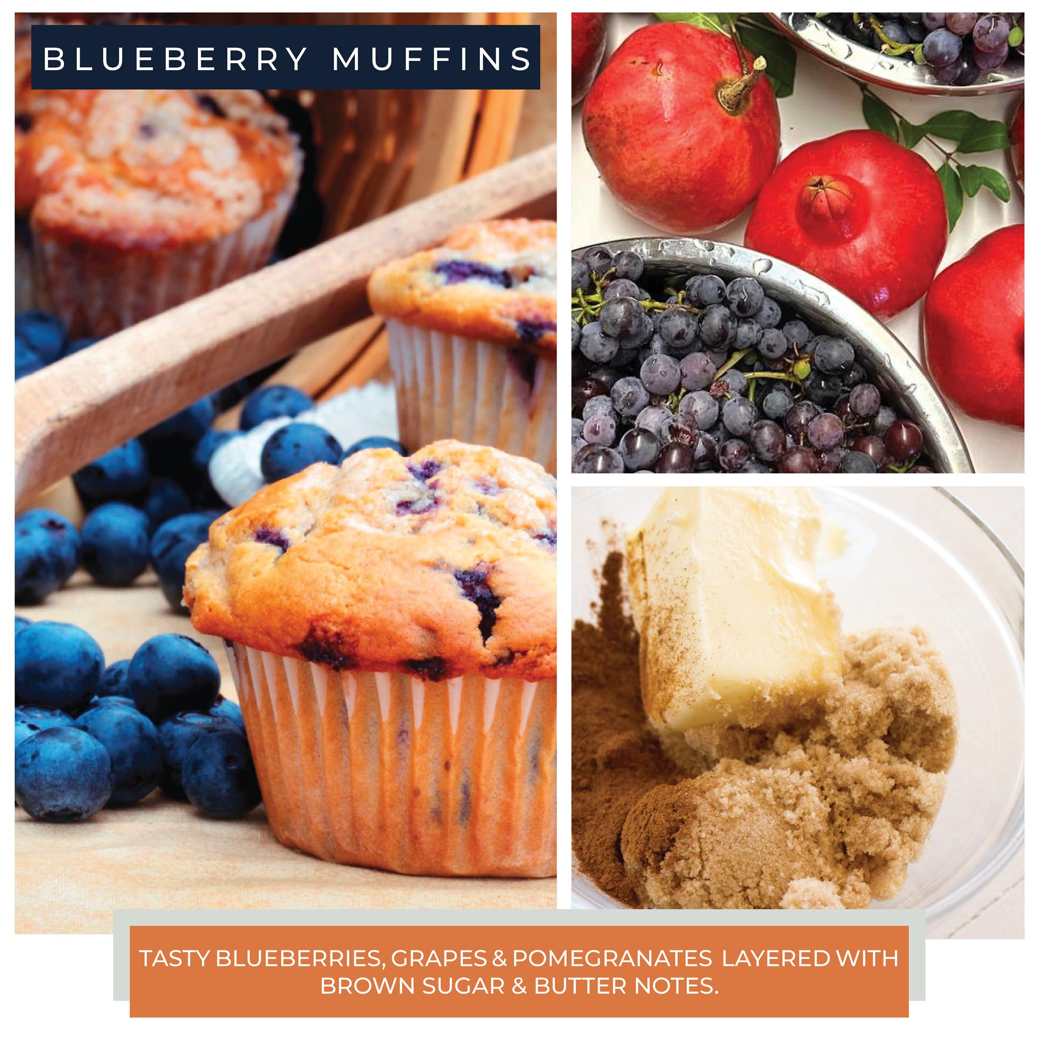 Label and ribbon on Blueberry Muffins jar add elegant gift detail