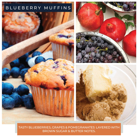 Label and ribbon on Blueberry Muffins jar add elegant gift detail