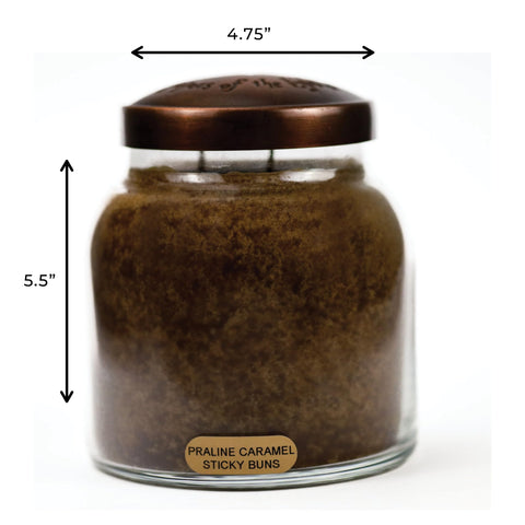 A Cheerful Giver USA made candle reinforces craftsmanship and farmhouse style.