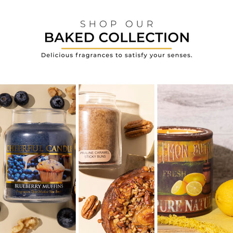 A Cheerful Giver cinnamon and clove bakery notes provide inviting ambience