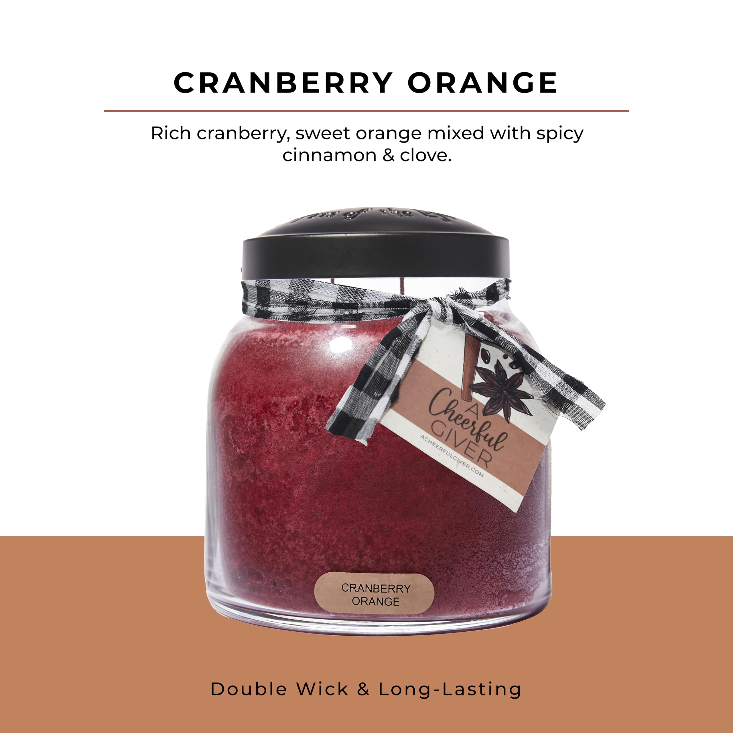 Cranberry Orange label close-up highlights Keepers of the Light design