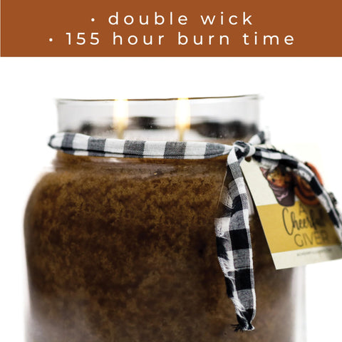A Cheerful Giver gift ideas candle ideal for birthdays and special occasions.