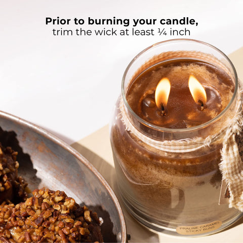A Cheerful Giver gift ready candle packaging ready for gifting.
