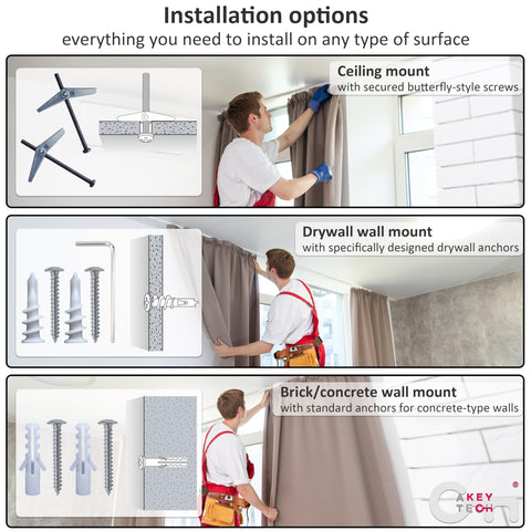 A Key Tech black finish guards against scratches and fits various interiors
