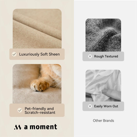 A moment colorfast pillow cover maintains vibrant tones after sun exposure.
