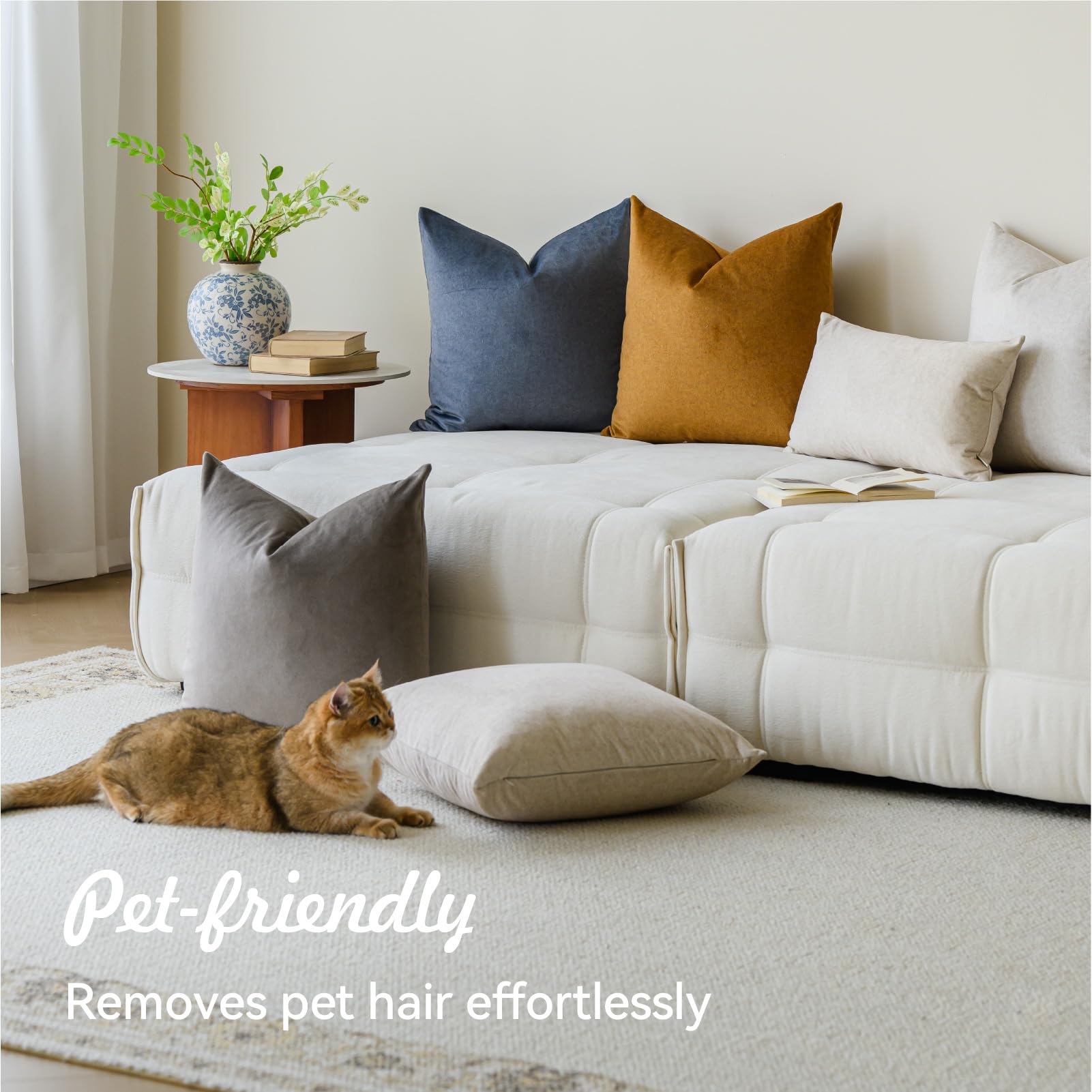 A Moment fire-resistant pillow cover for added safety