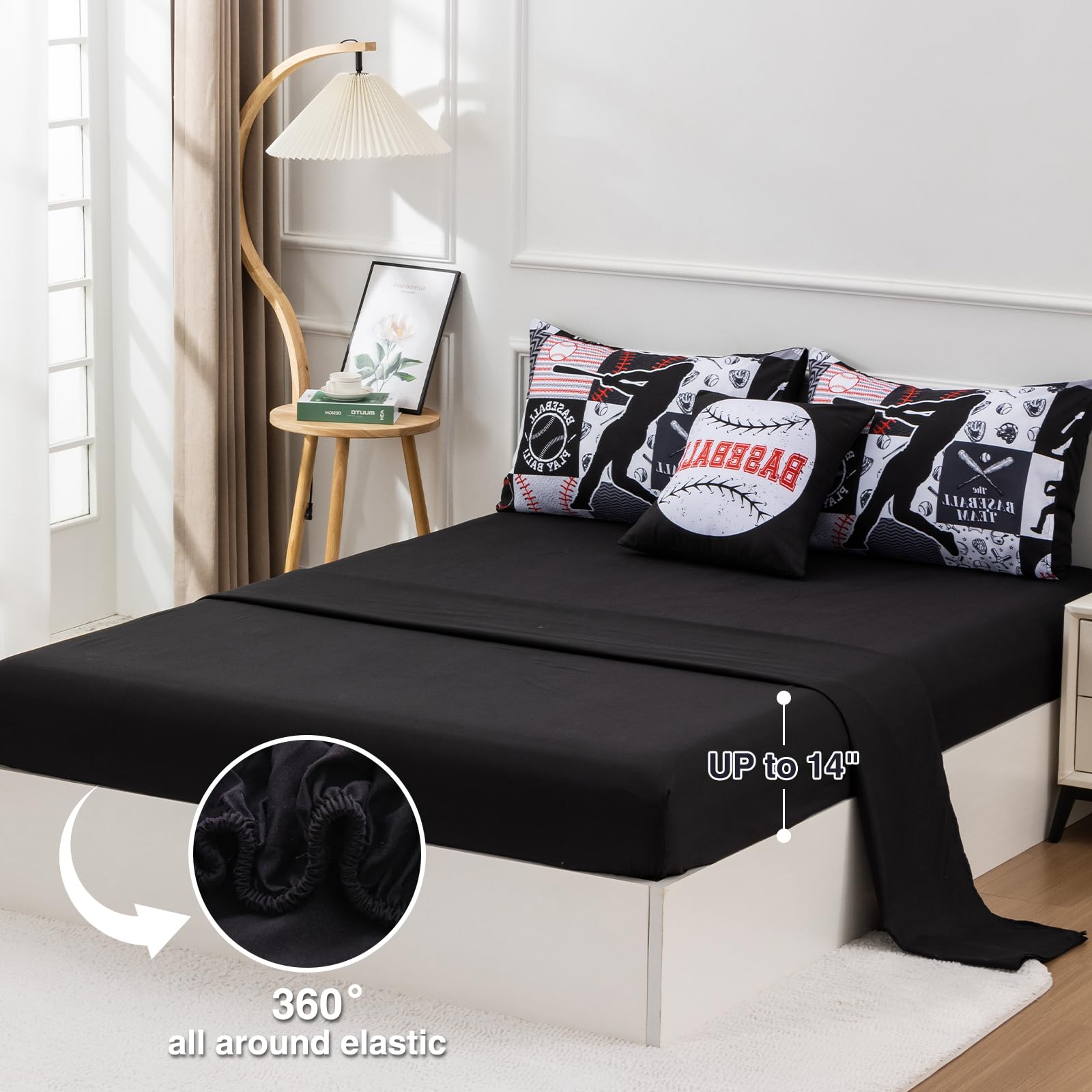 A Nice Night patchwork design with cushions included completes a coordinated look.