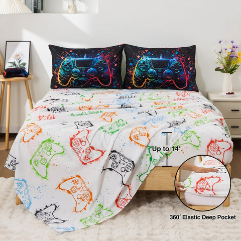 A Nice Night pillowcase one features bold game visuals to complement the set.