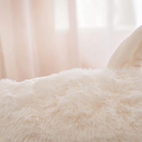 A Nice Night easy-clean faux fur surface stays clean with simple spot cleaning.