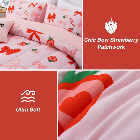A Nice Night embroidered cushion cover adds a decorative touch to the bed.