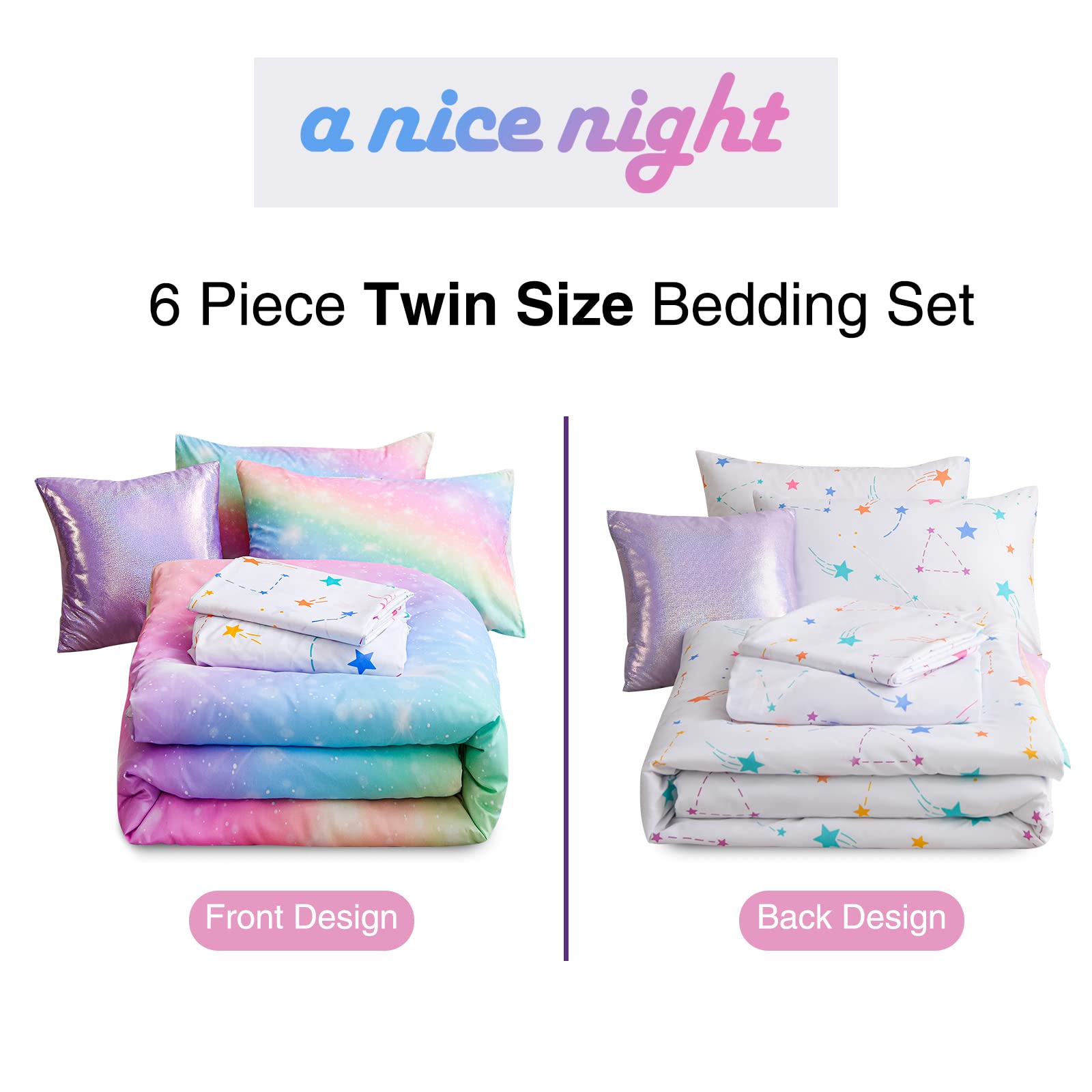 A Nice Night envelope pillowcase 20x27, tidy envelope closure for secure pillow protection.