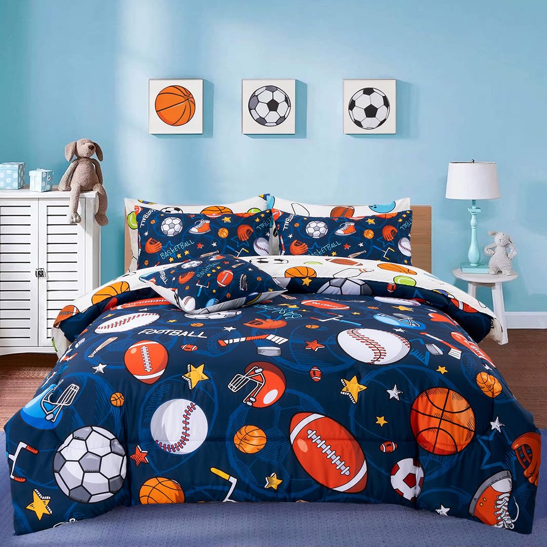 A Nice Night full set laid out on a bed, sporty room ready.