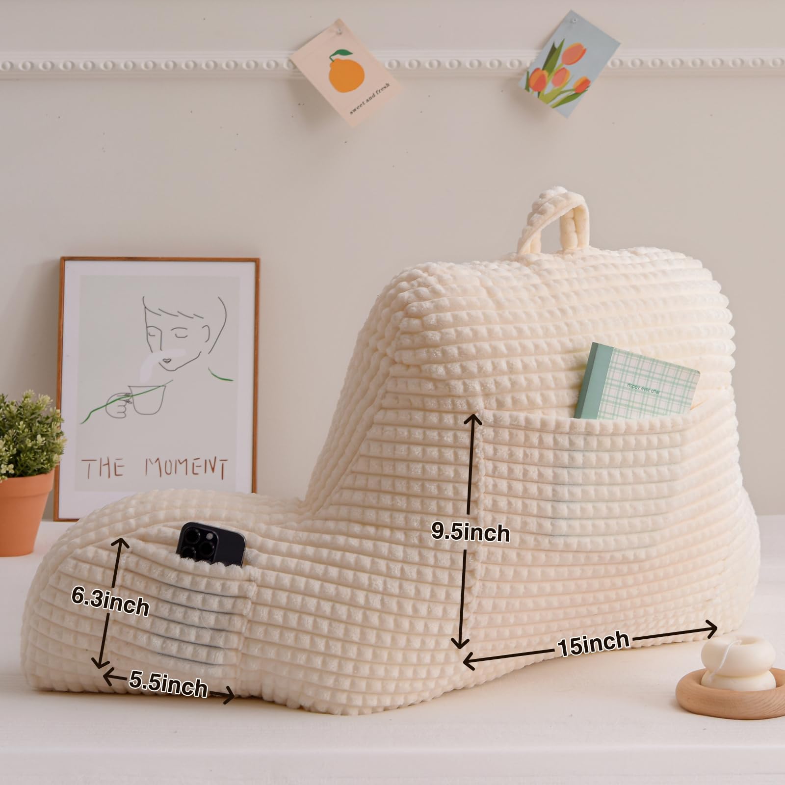 A Nice Night pillow features 11-inch arm length to cushion shoulders and neck.