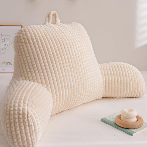 A Nice Night pillow has a back pocket for magazines or tablets.