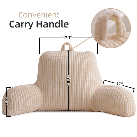 A Nice Night ivory waffle design enhances comfort while lounging in bed.