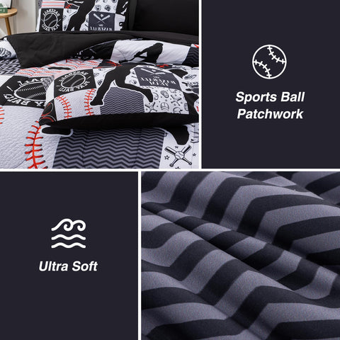 A Nice Night six-piece bed-in-a-bag set makes quick room transformations.