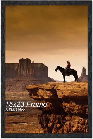 A Plus Max 15x23 frame front view for secure 15x23 poster display.