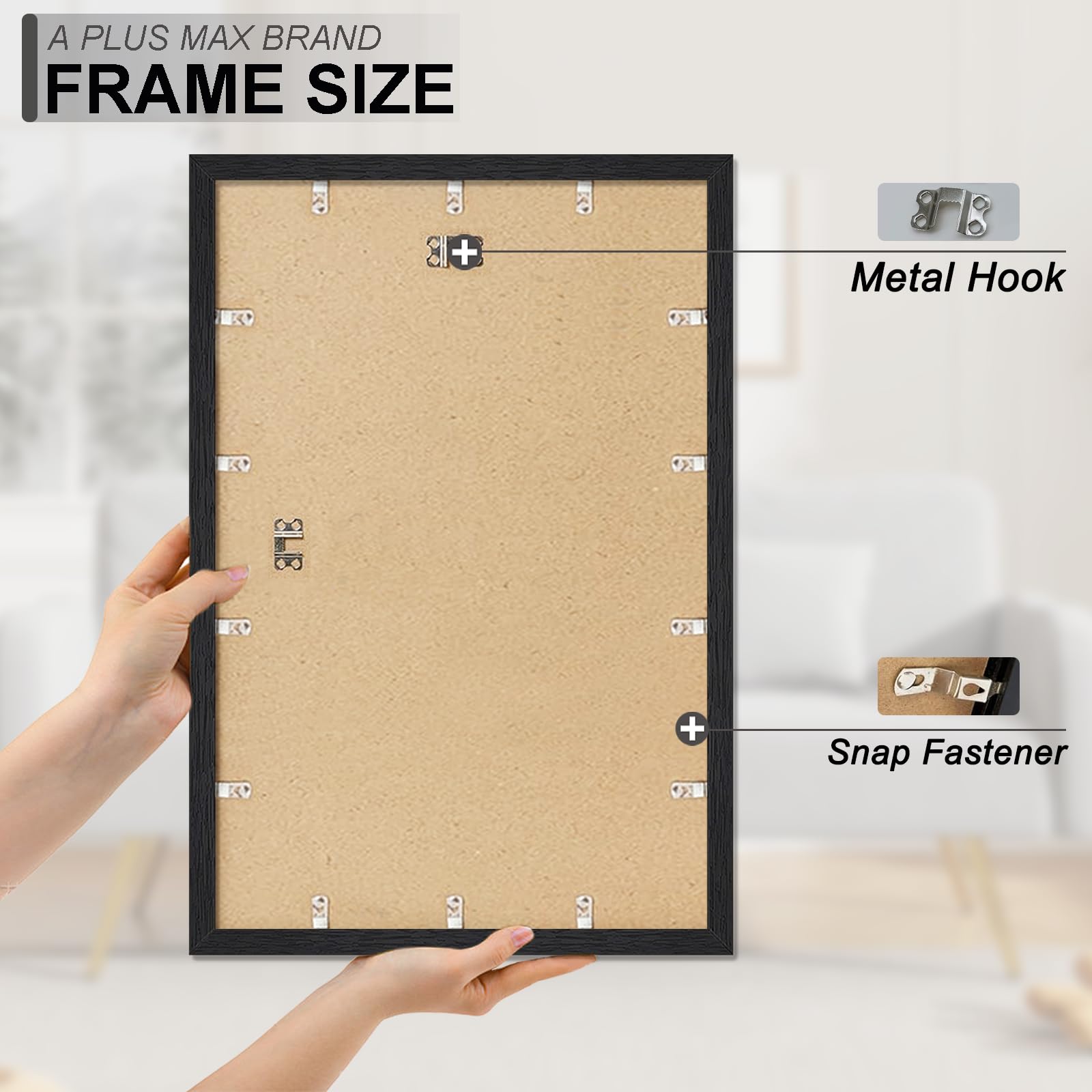 A PLUS MAX 18x24 frame tear-off film removal reveals pristine surface.