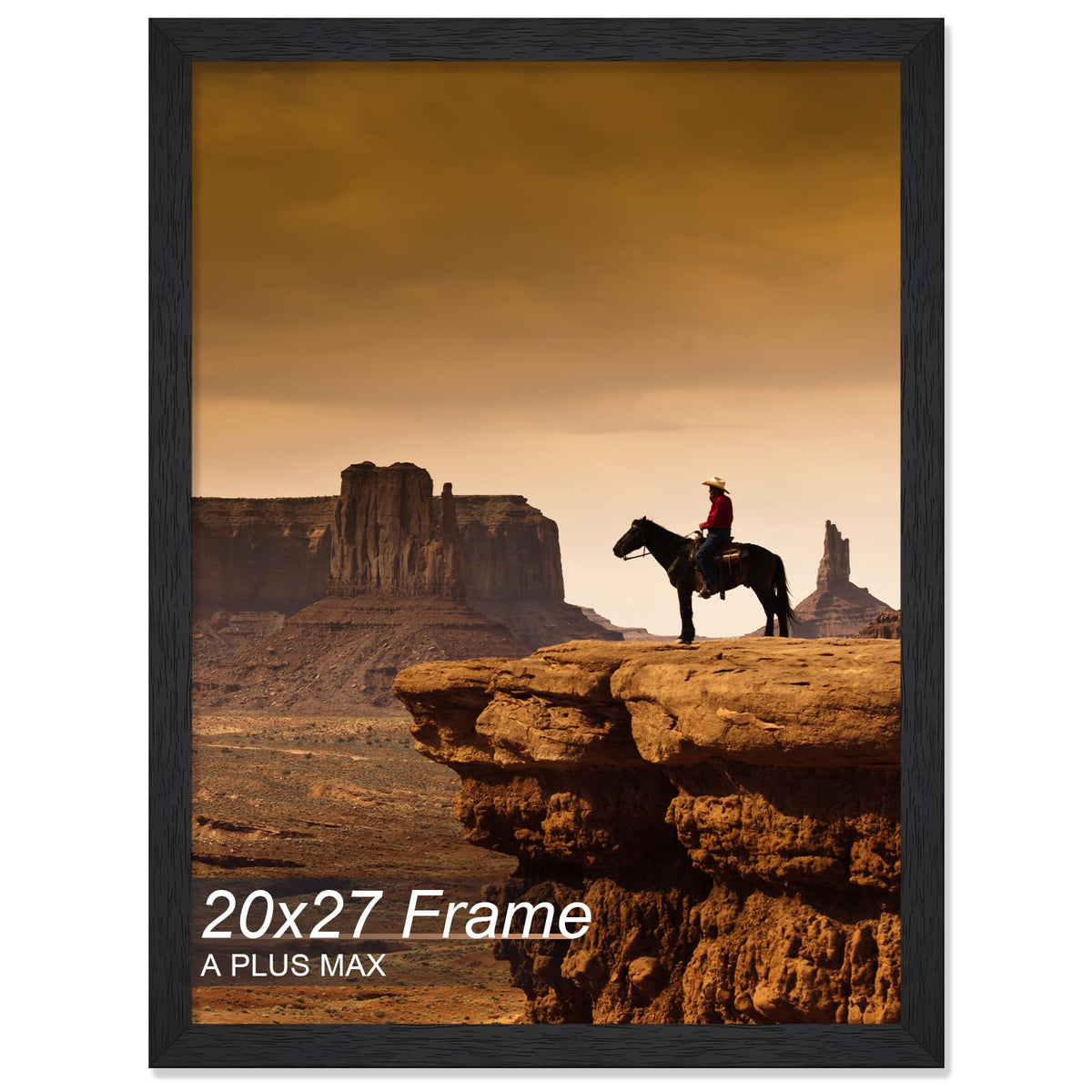 A PLUS MAX 20x27 frame front view for wall-ready poster display.