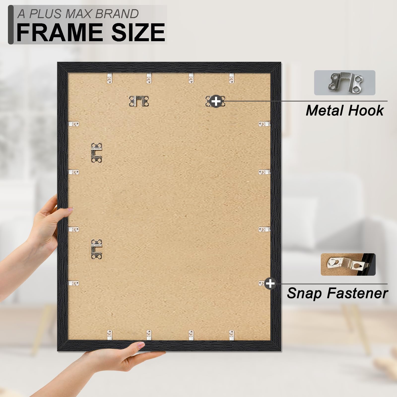A PLUS MAX 24x36 frame wall display ready.