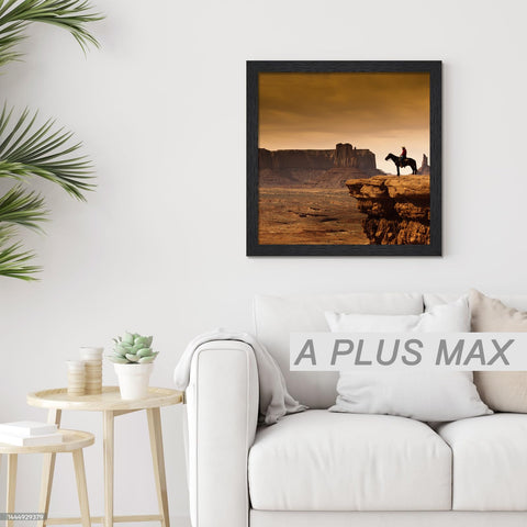 A PLUS MAX wall display demonstrates versatile, modern square frame for posters.