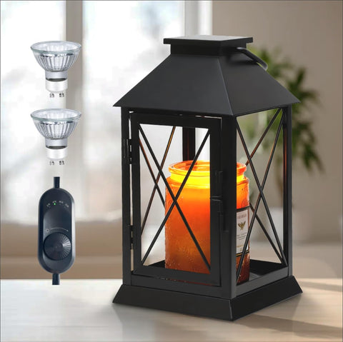 Aaffkaa Candle Warmer Lamp hanging design in black, safe and stylish decor.