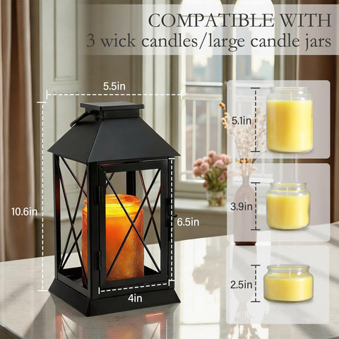 Aaffkaa Warmer Lamp fits large candle jars and 3-wick candles for versatility.