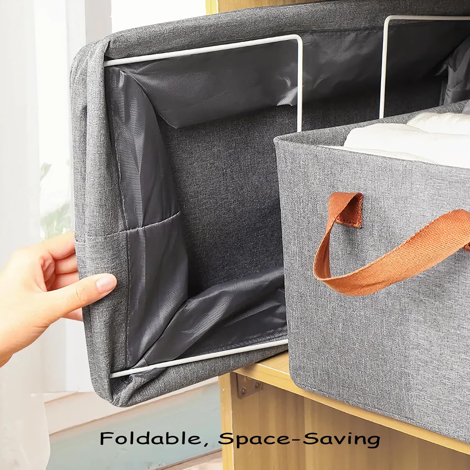 AARAINBOW linen closet organizer wardrobe storage use keeps sweaters neatly organized on shelves.