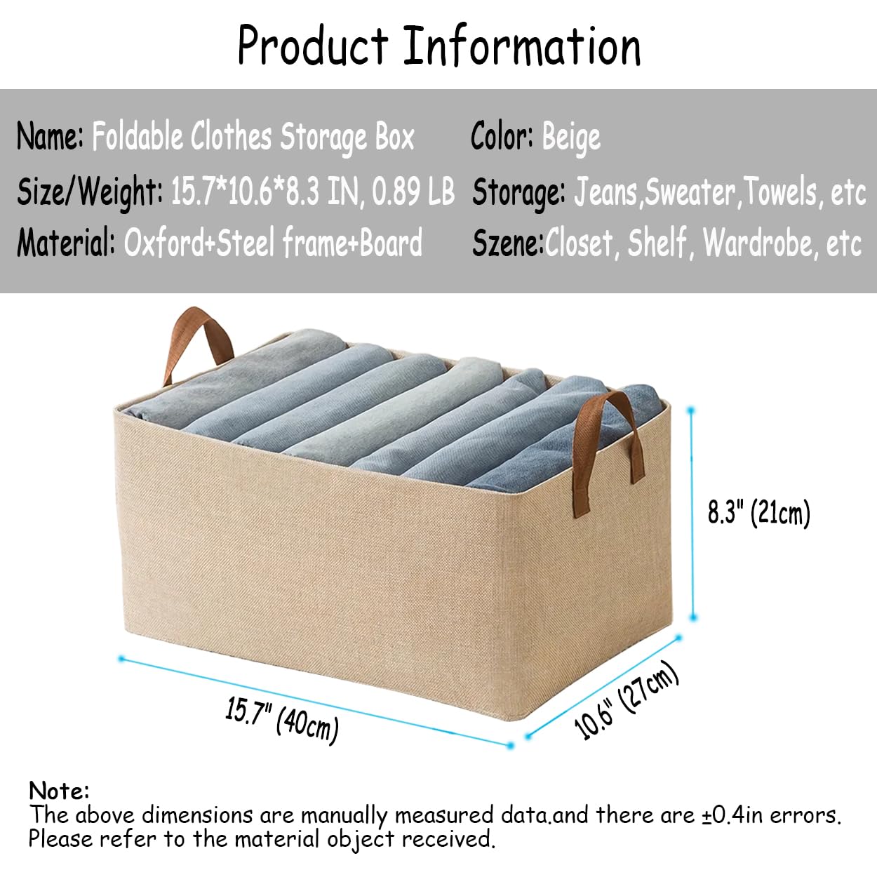 AARAINBOW steel-frame top edge basket demonstrates sturdy storage on shelves.
