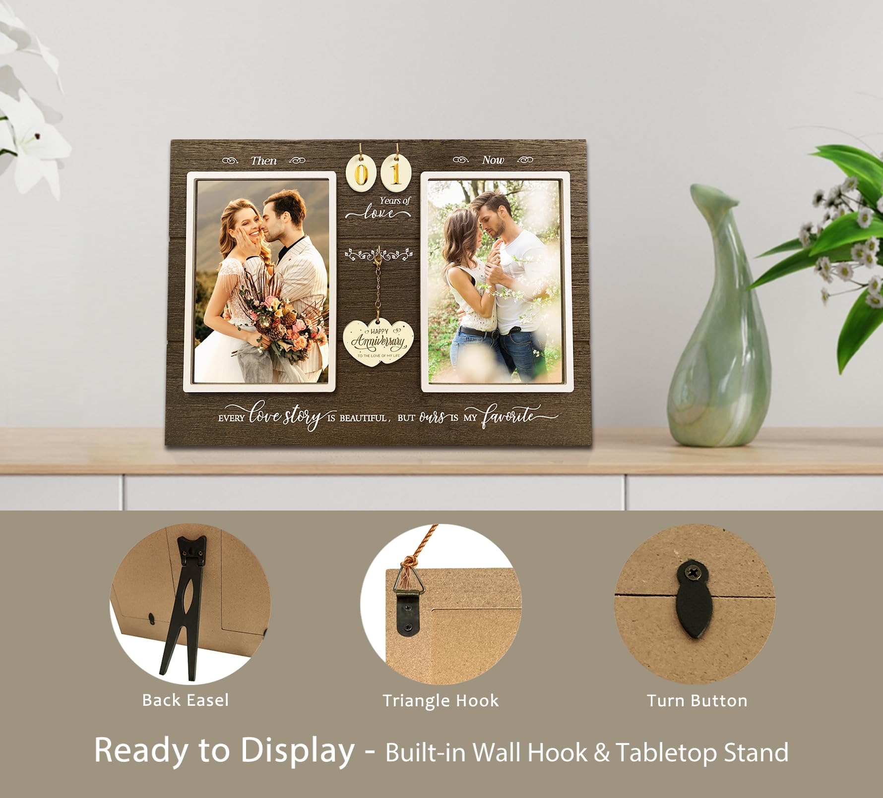 A'arkaJ frame made with MDF and wood veneer for a warm look