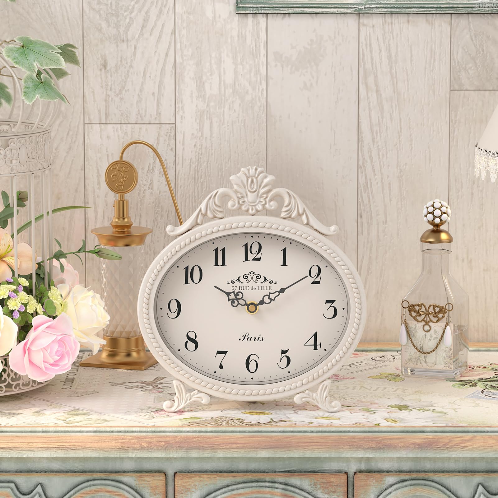 Abdurey silent quartz movement clock for peaceful bedrooms or study.