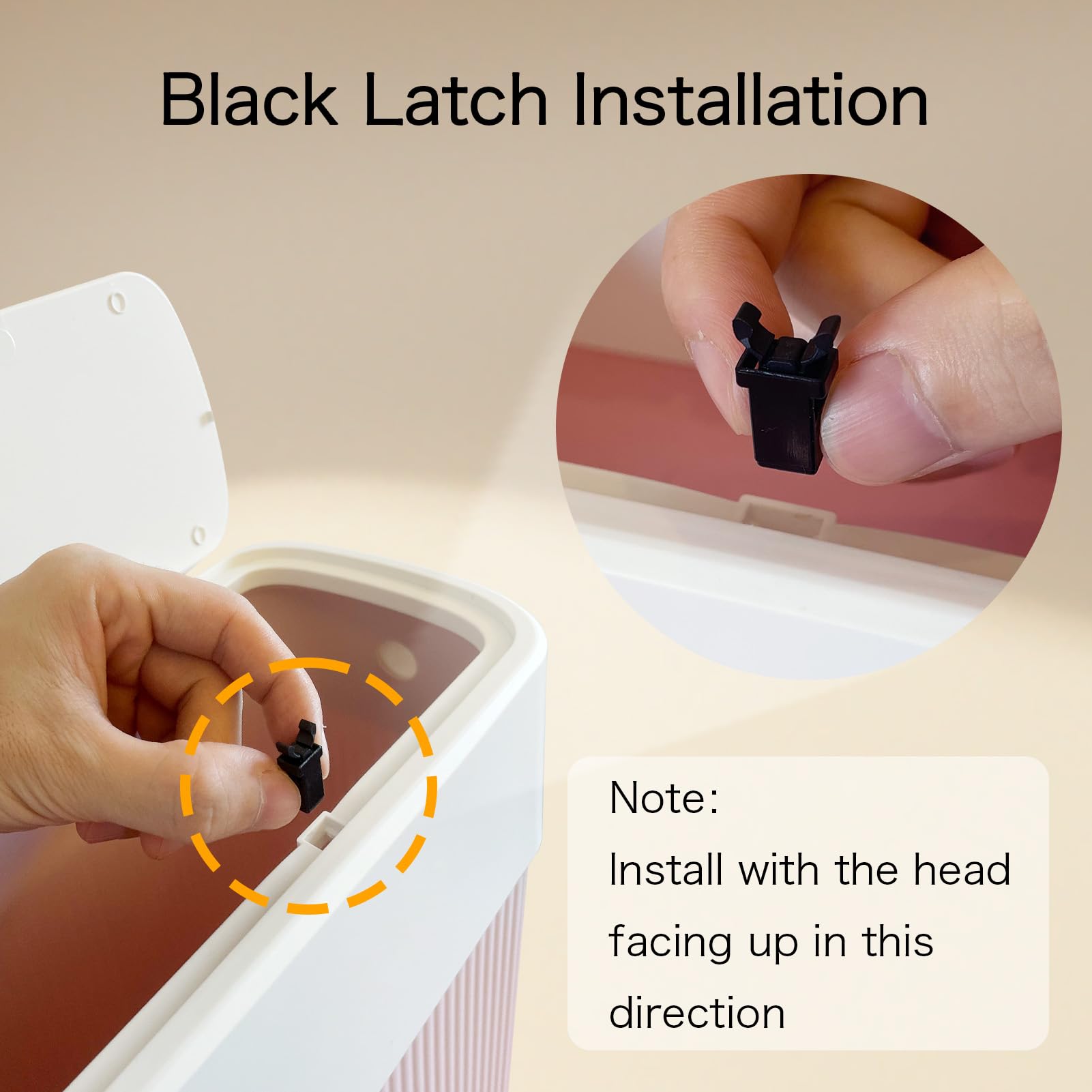ABEETE press top lid offers quick access and quiet closing