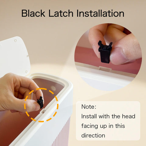 ABEETE press top lid offers quick access and quiet closing