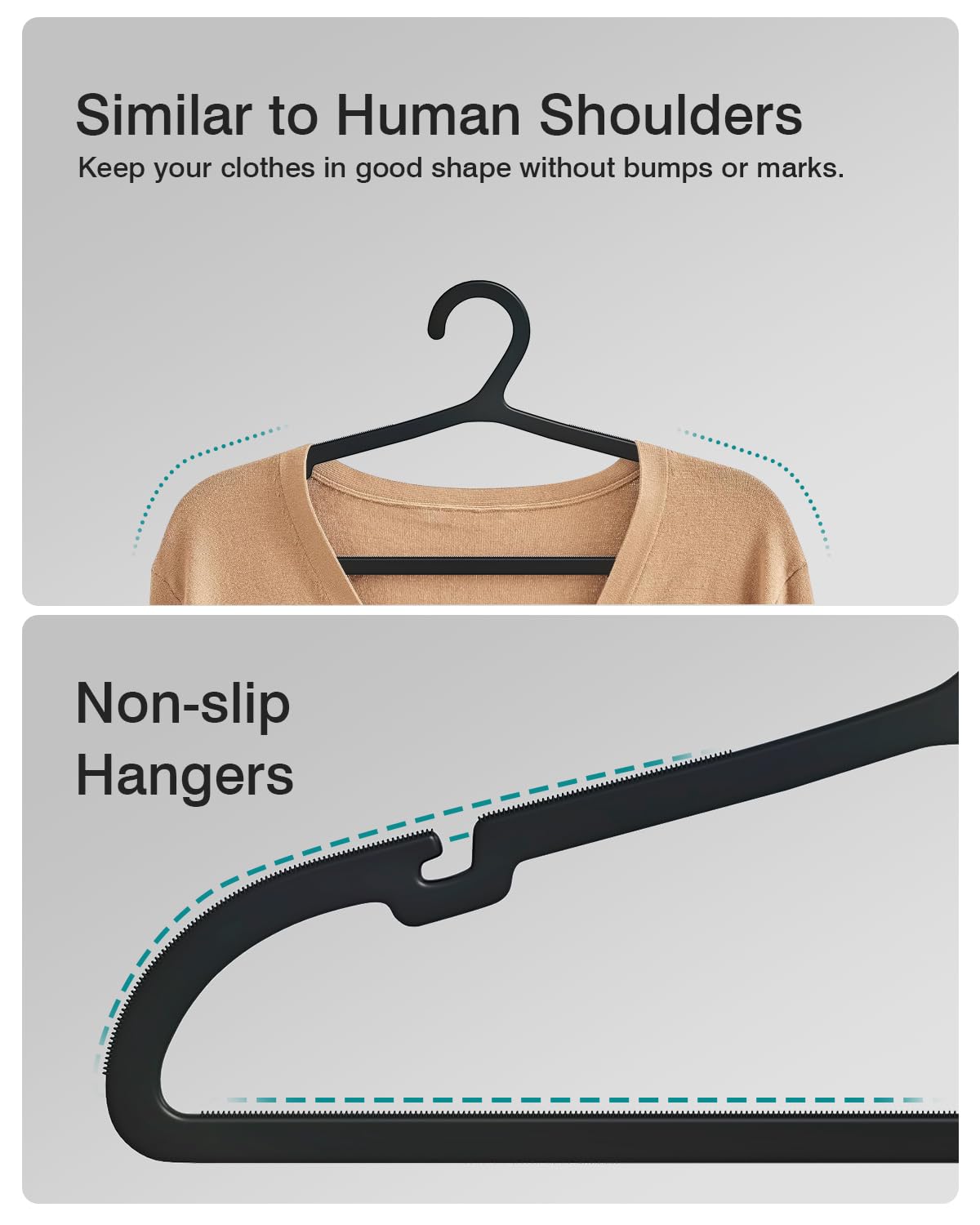 ABHENG 80-pack sturdy metal hooks provide reliable hang capacity up to 11 lb.