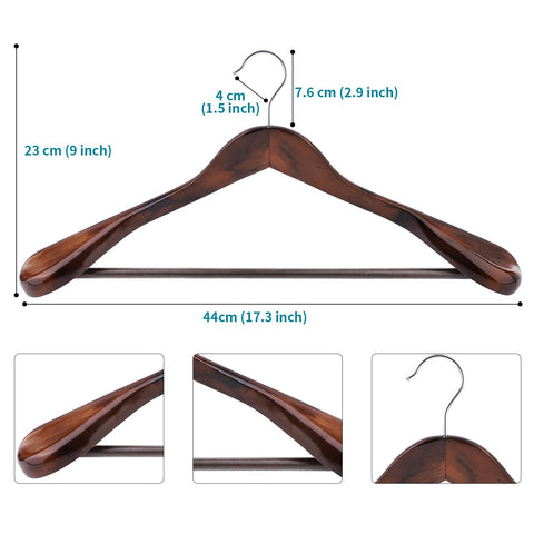 ABHENG dark walnut finish adds warmth to your wardrobe.