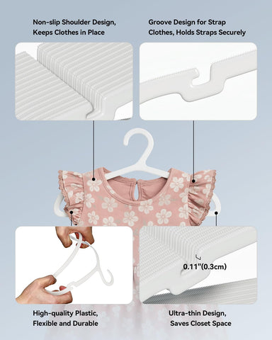 ABHENG 60-pack keeps wardrobes neat and organized.