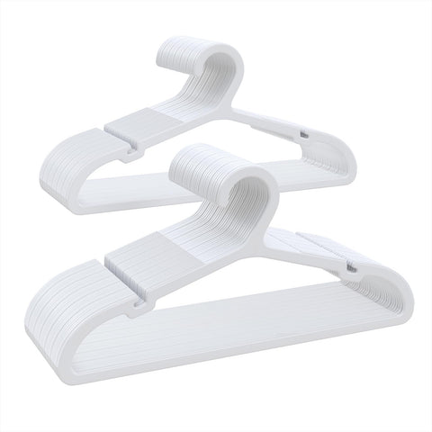 ABHENG kids hangers with non-slip shoulders keep shirts secure.