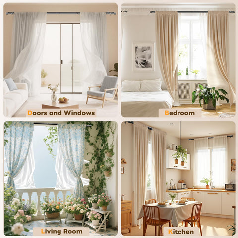 Abiglifty wall-mount setup demonstrates secure, stable support for varied drapes