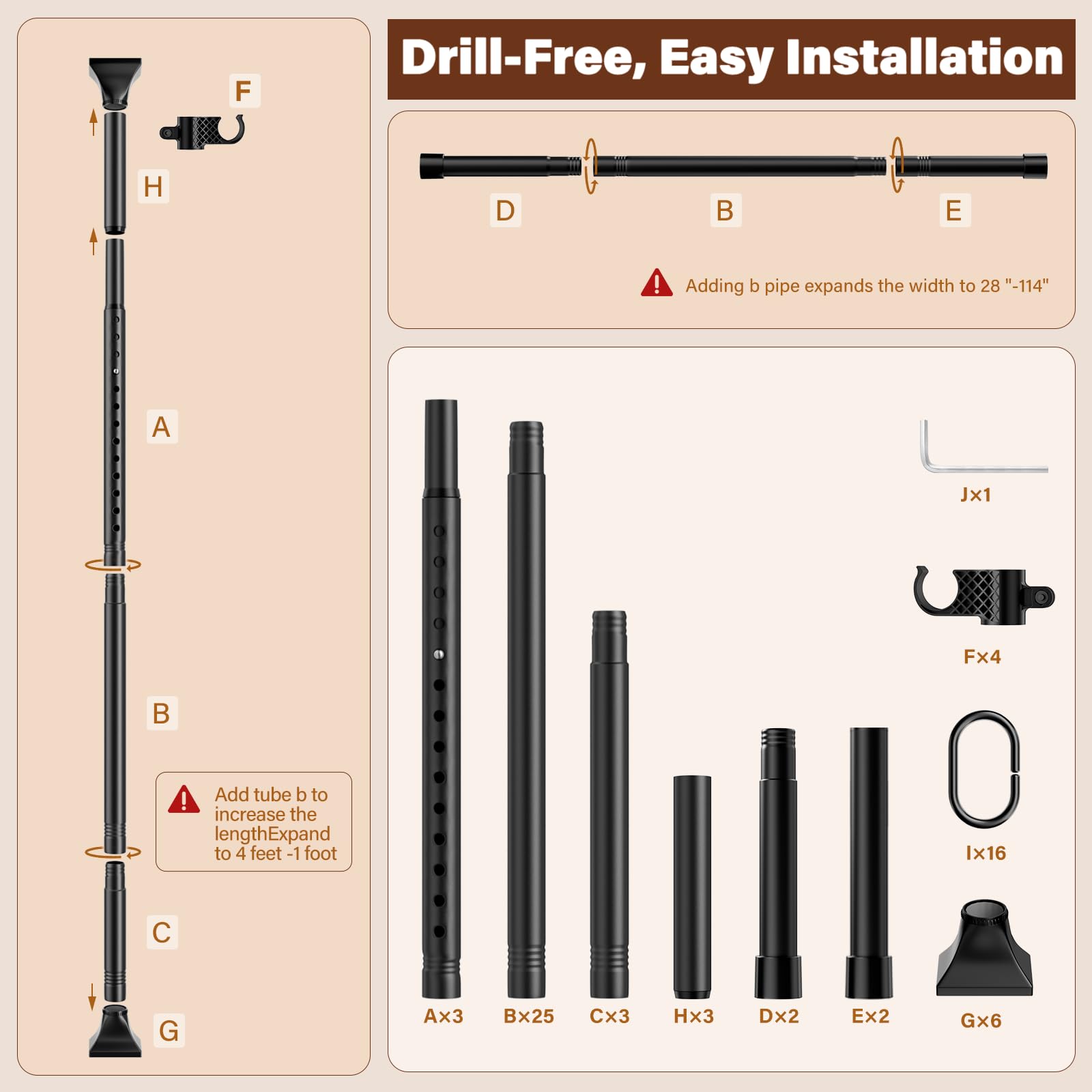 Abiglifty tool-free installation enables quick setup and easy redeployment.