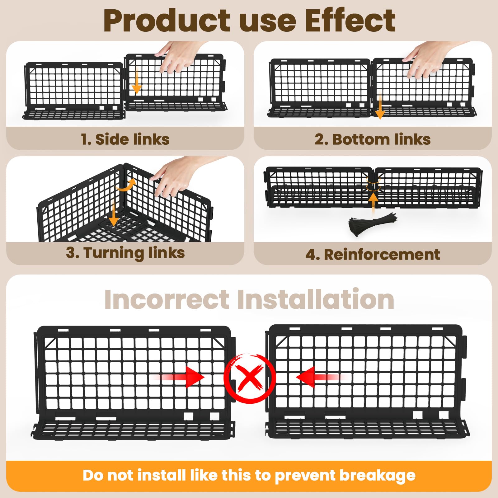 Abiglifty under-furniture blocker non-slip design protects floors during use.