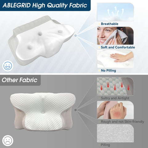 Ablegrid ergonomic contour design emphasizing precise neck and shoulder support.