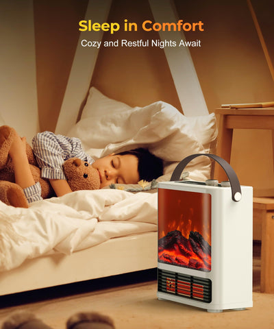 Abolee heater with legs demonstrates versatile placement in any room.