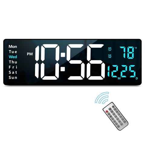 Abovsare 16.2-inch LED wall clock with large display for easy viewing from afar