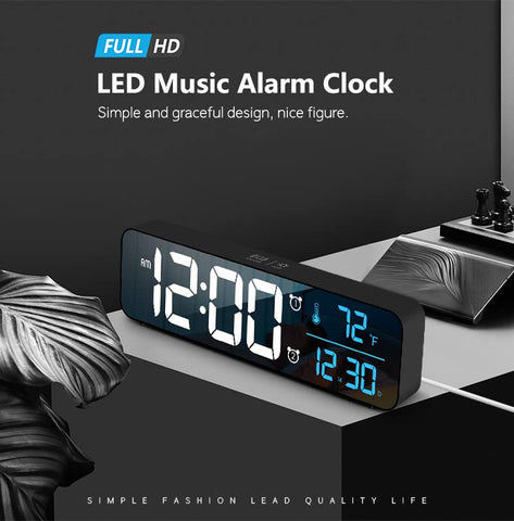 Abovsare digital clock with automatic brightness for comfortable viewing day or night