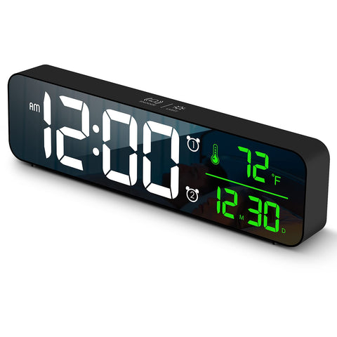 Abovsare digital clock large display front view for clear visibility from across the room