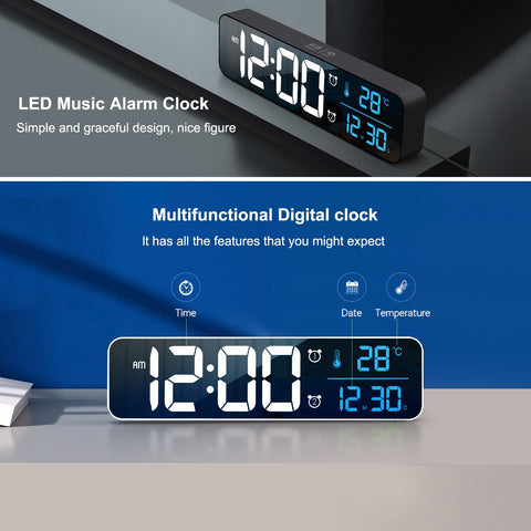 Abovsare digital clock memory function preserves time settings after power loss