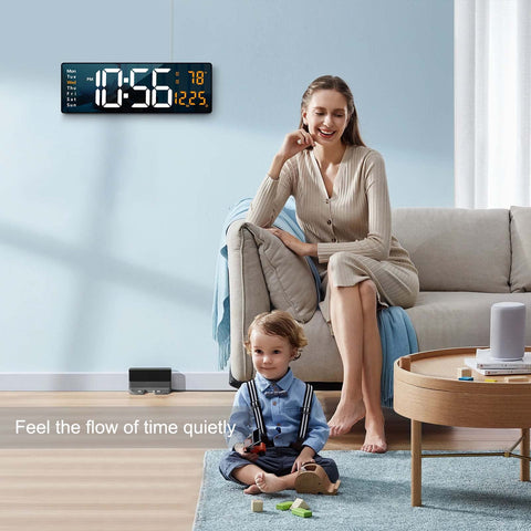 Abovsare clock memory function preserves settings after power outages.