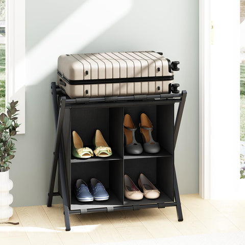 aboxoo luggage rack durable nylon straps provide reliable support