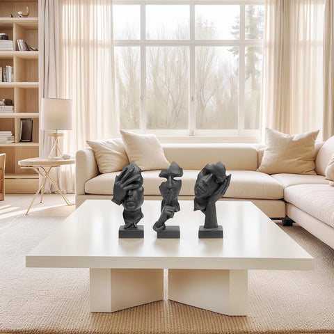 aboxoo modern resin statues offer quiet, elegant presence on a desk or shelf